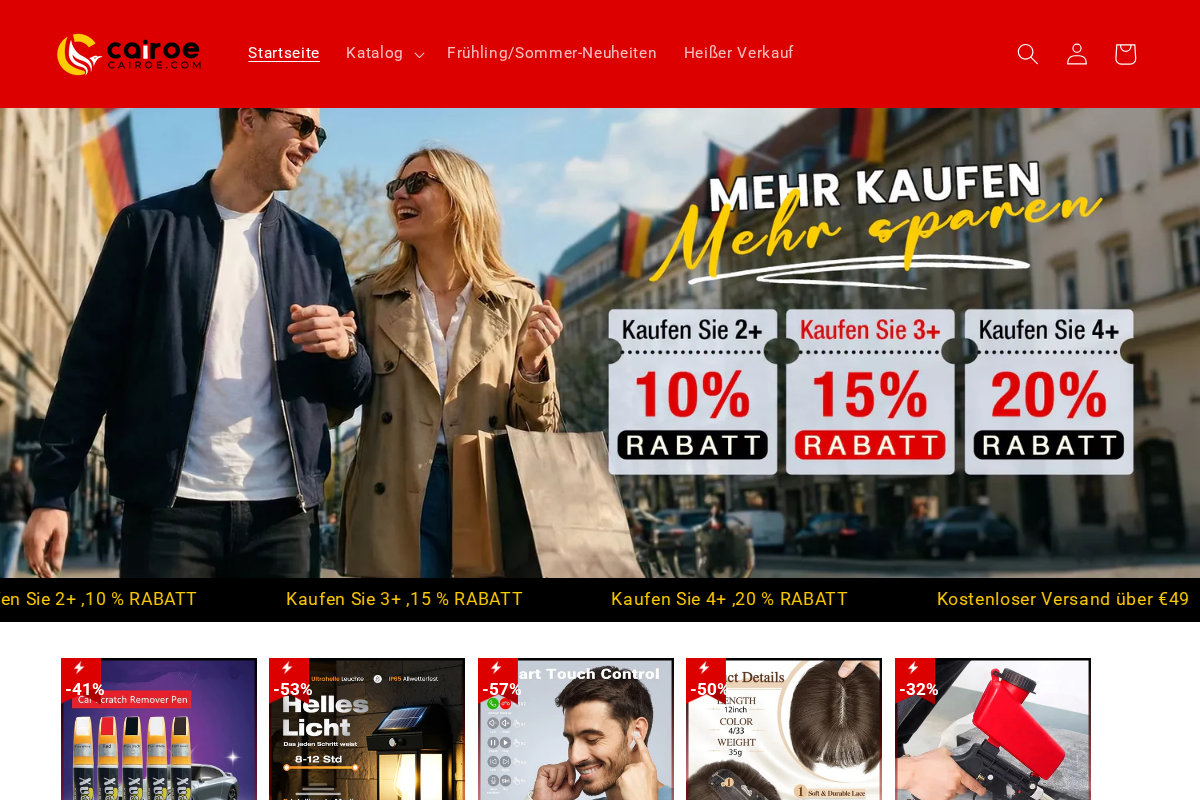 Cairoe homepage screenshot