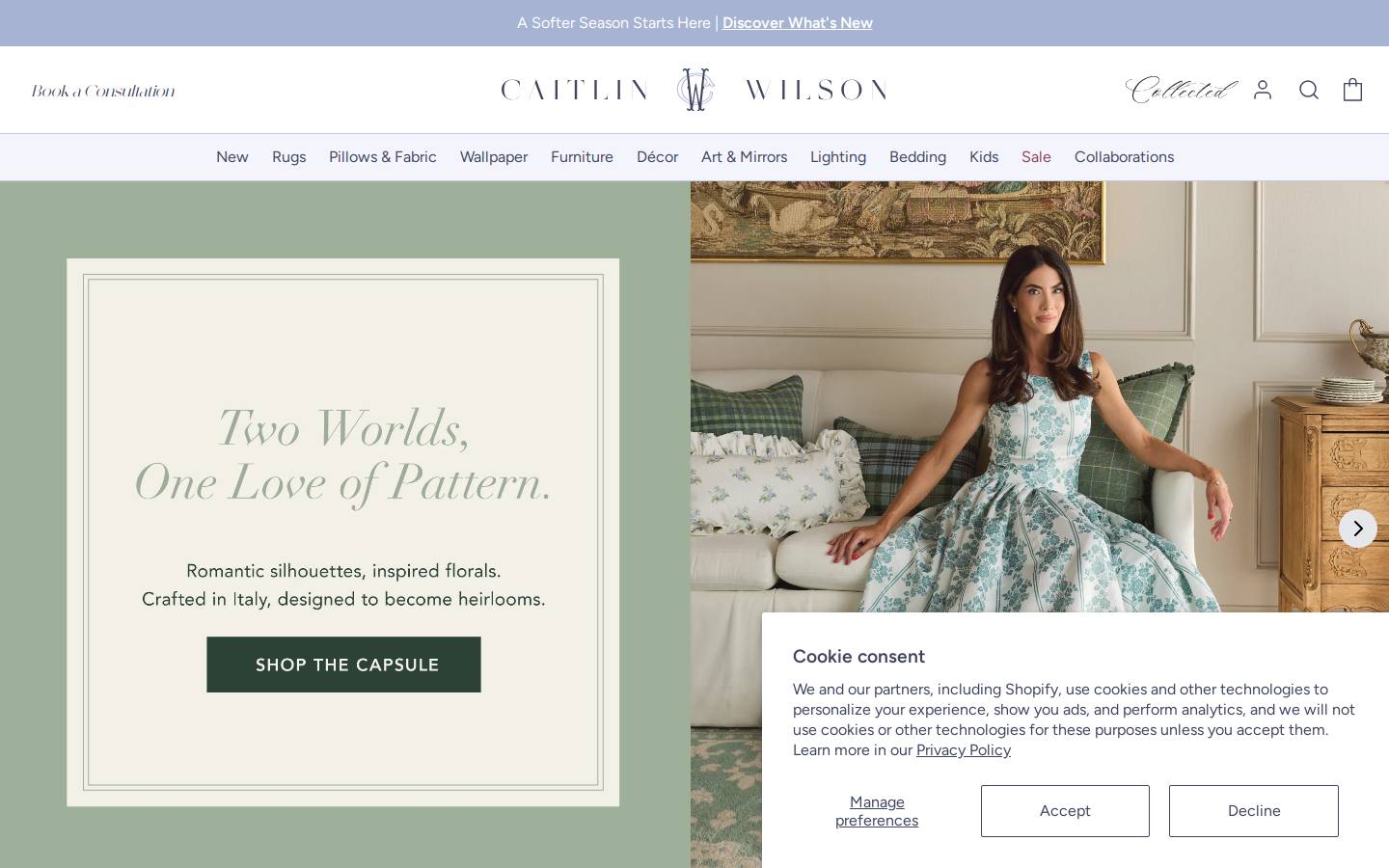 caitlinwilson.com homepage screenshot