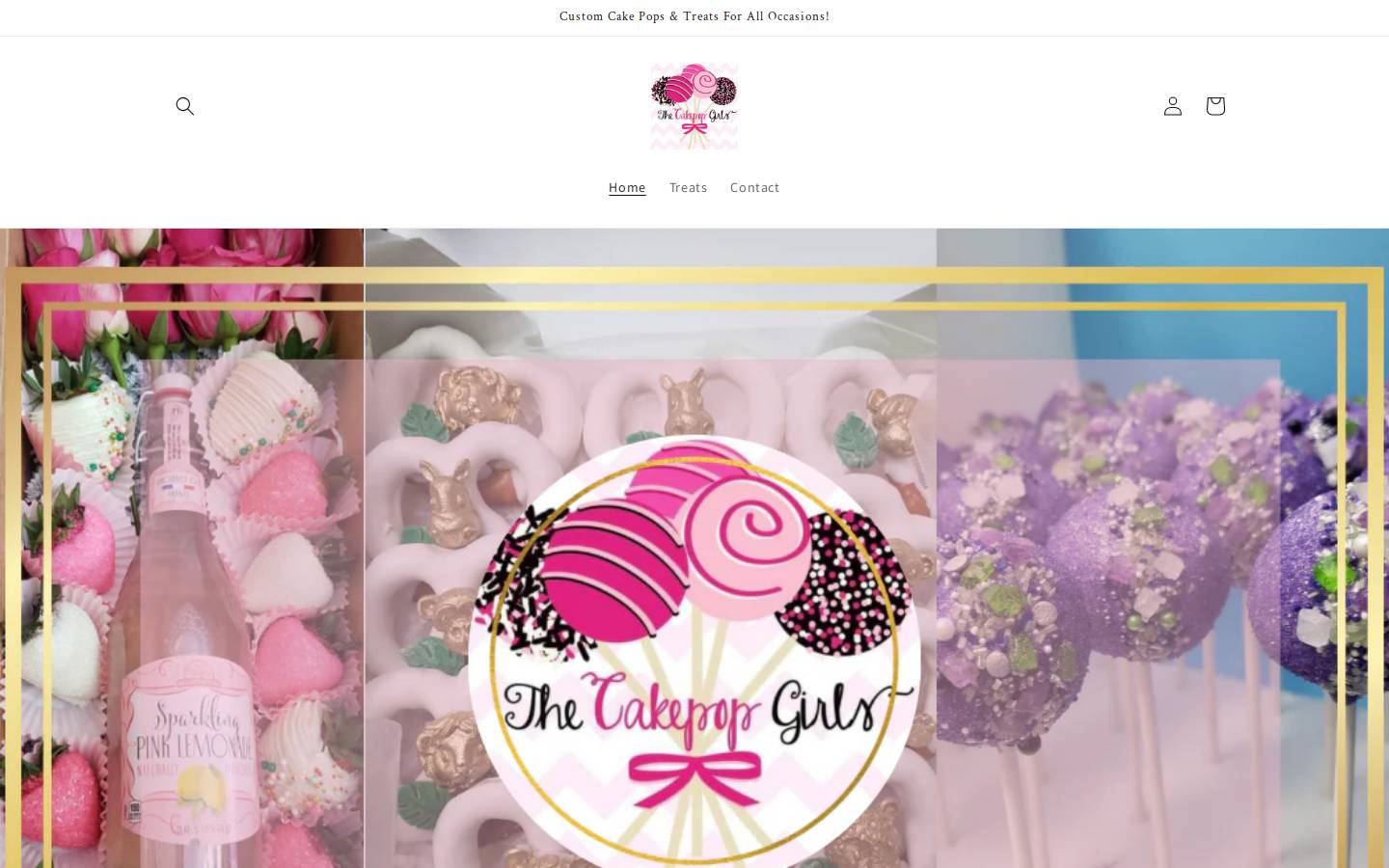 cakepopgirls.com homepage screenshot