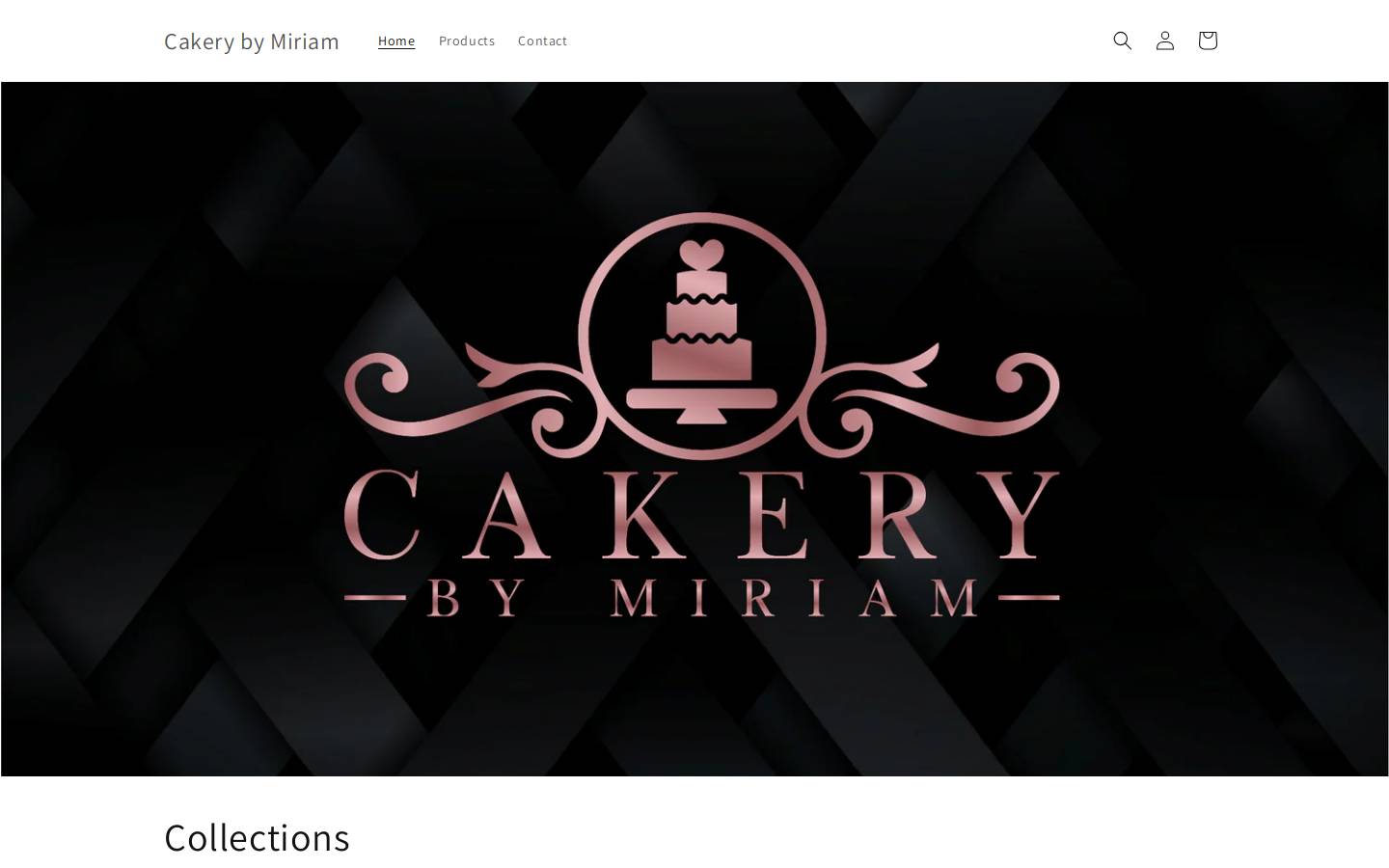 cakerybymiriam.com homepage screenshot