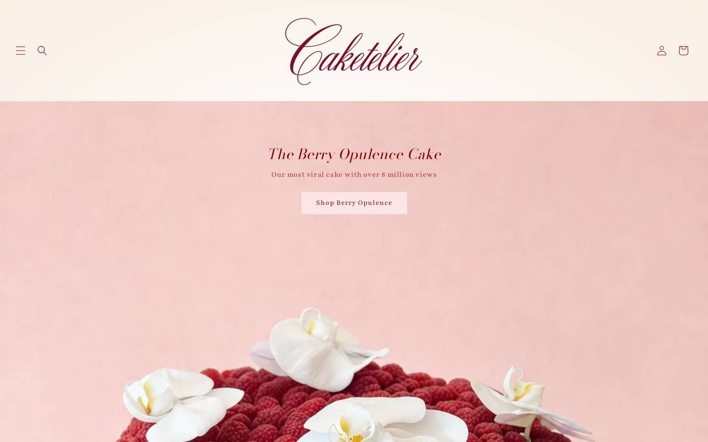 caketelier.com homepage screenshot