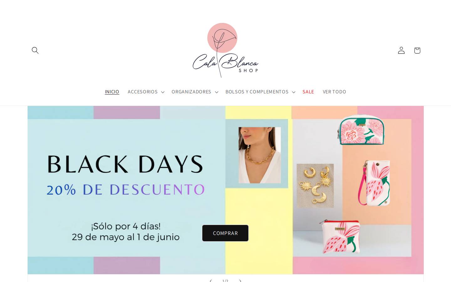 calablancashop.com homepage screenshot