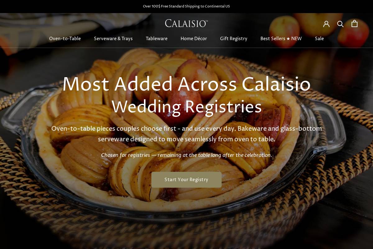 Calaisio homepage screenshot