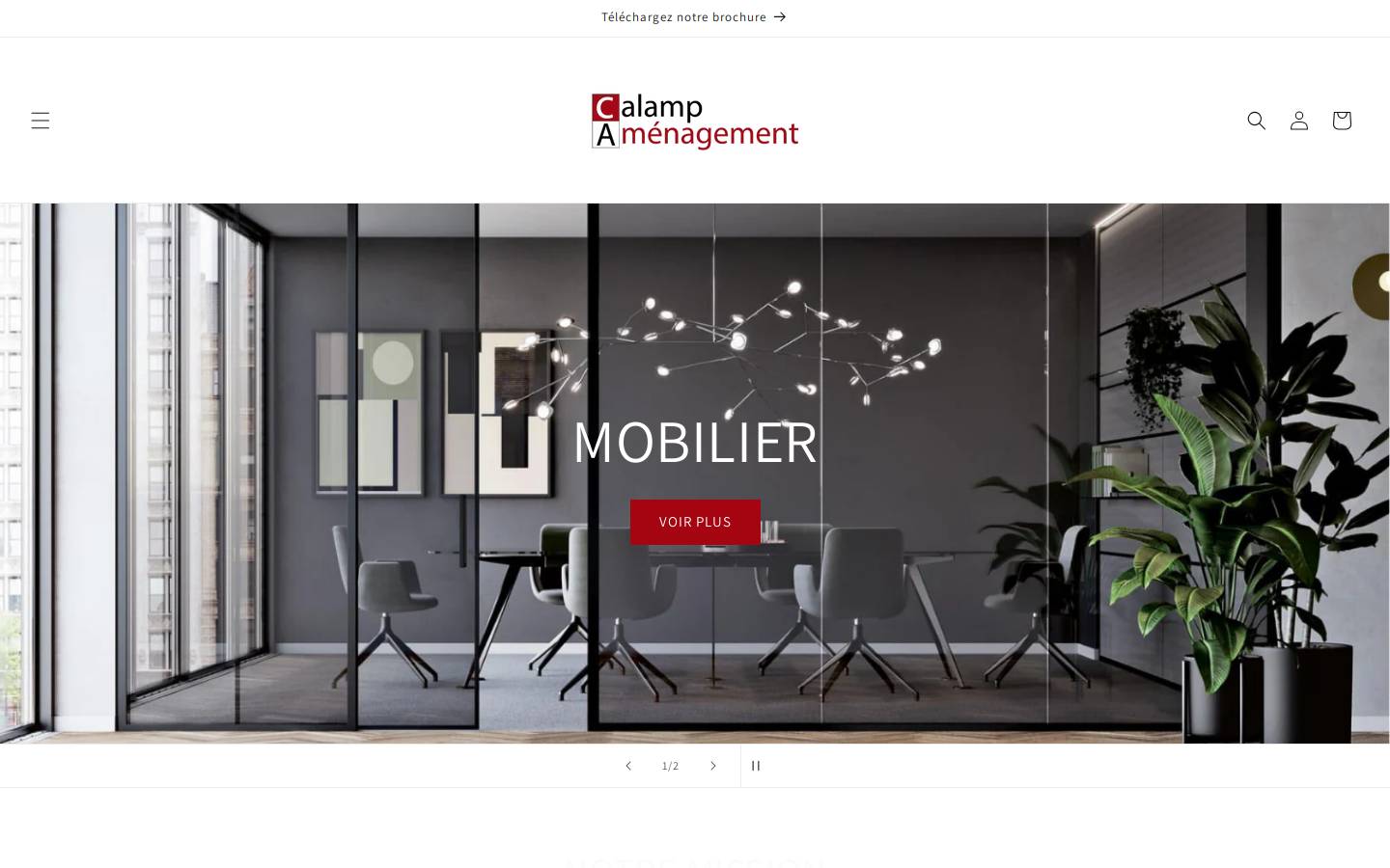 calamp-amenagement.fr homepage screenshot