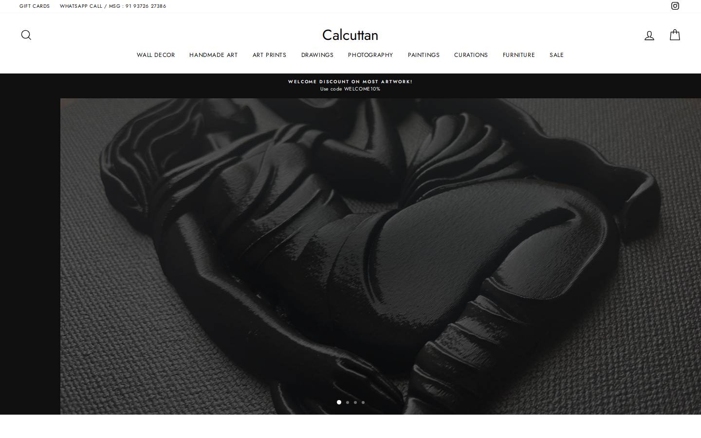 calcuttan.in homepage screenshot