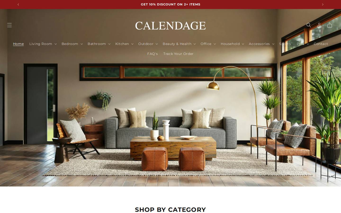 Calendage homepage screenshot