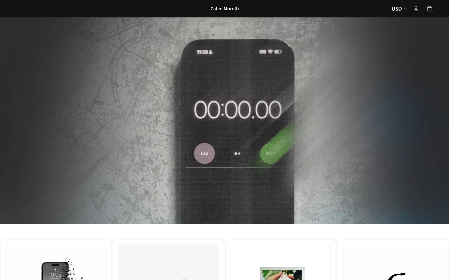 calenmorelli.com homepage screenshot