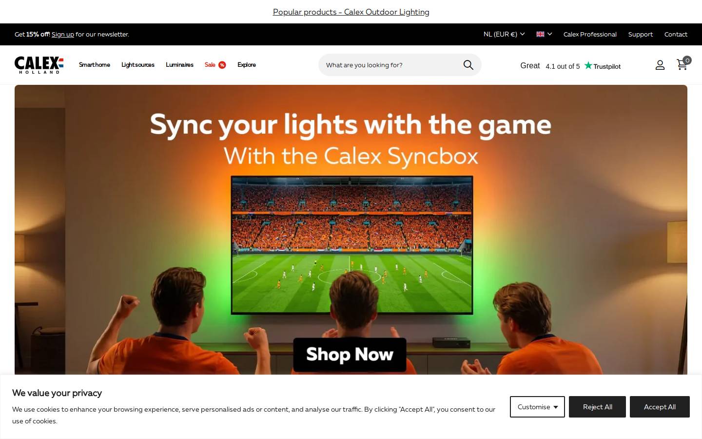 calex.eu homepage screenshot