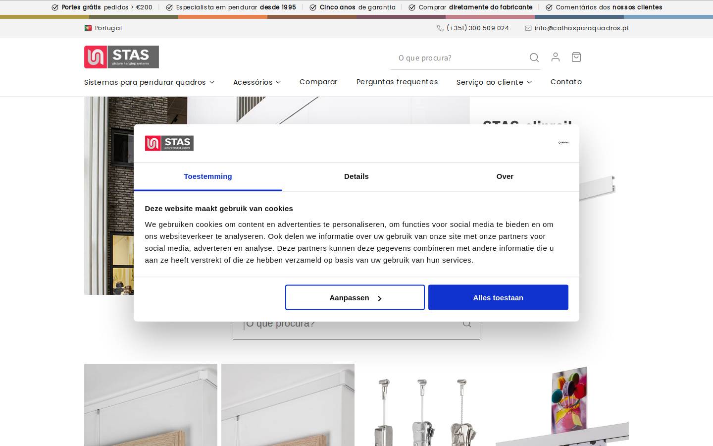 calhasparaquadros.pt homepage screenshot