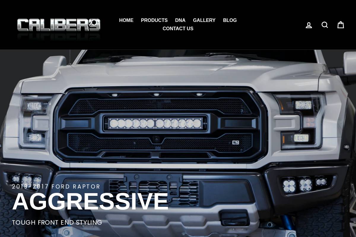 caliber9.com homepage screenshot