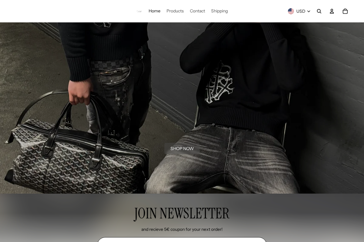 calice-clothing.com homepage screenshot