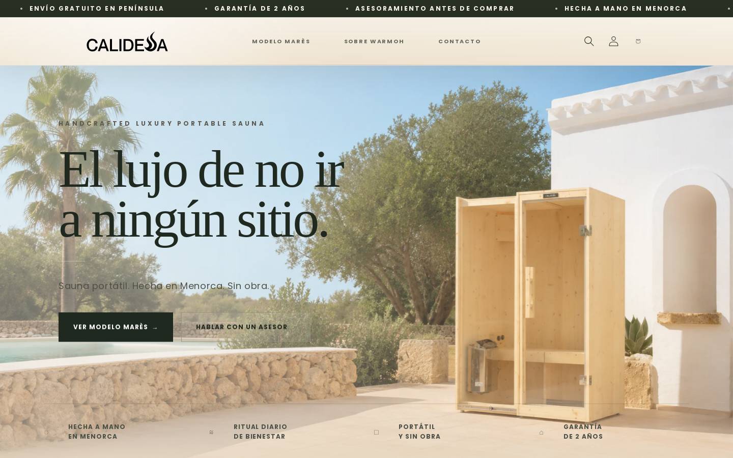calidessa.com homepage screenshot