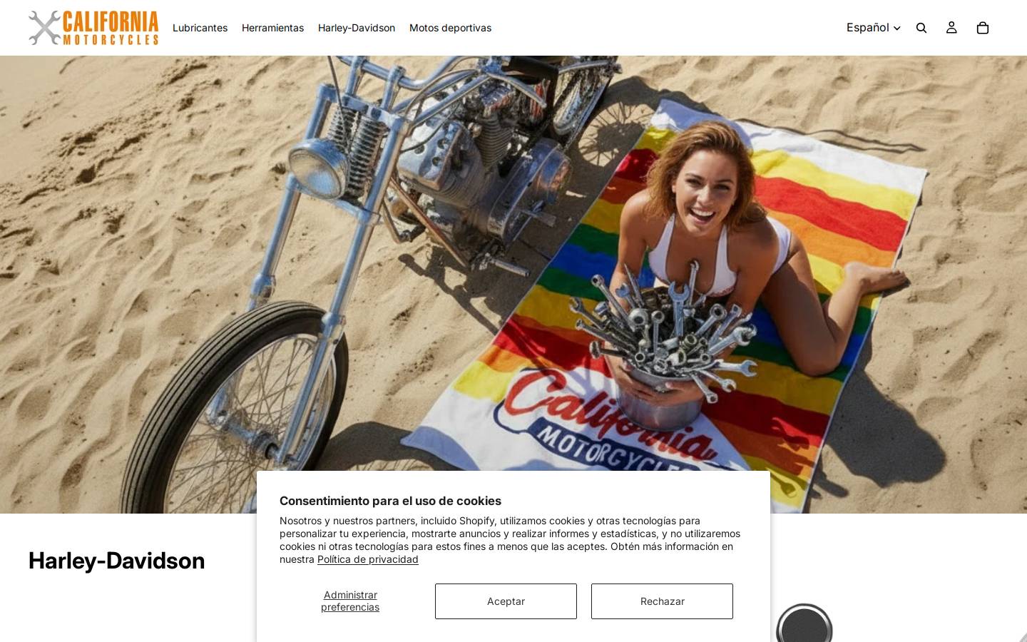 california-motorcycles.com homepage screenshot