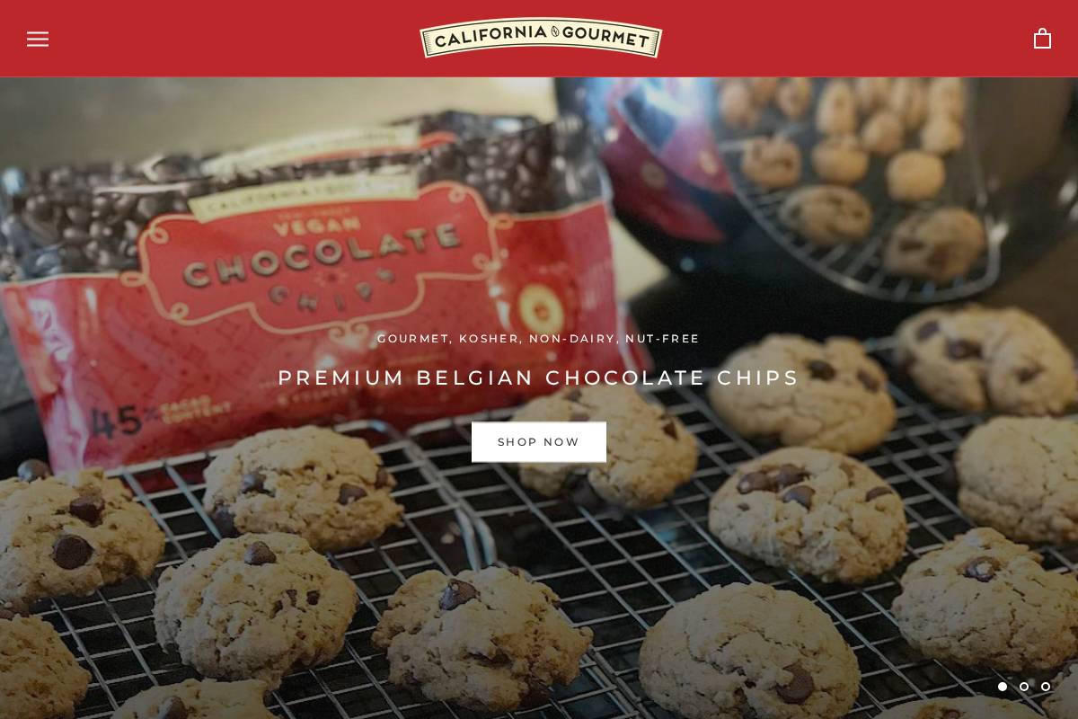 Californiagourmet homepage screenshot