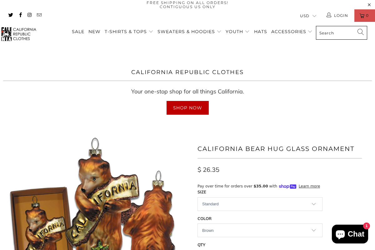 californiarepublicclothes.com homepage screenshot