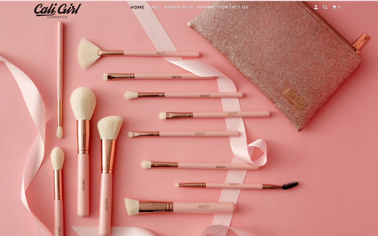 caligirlcosmetics.com homepage screenshot
