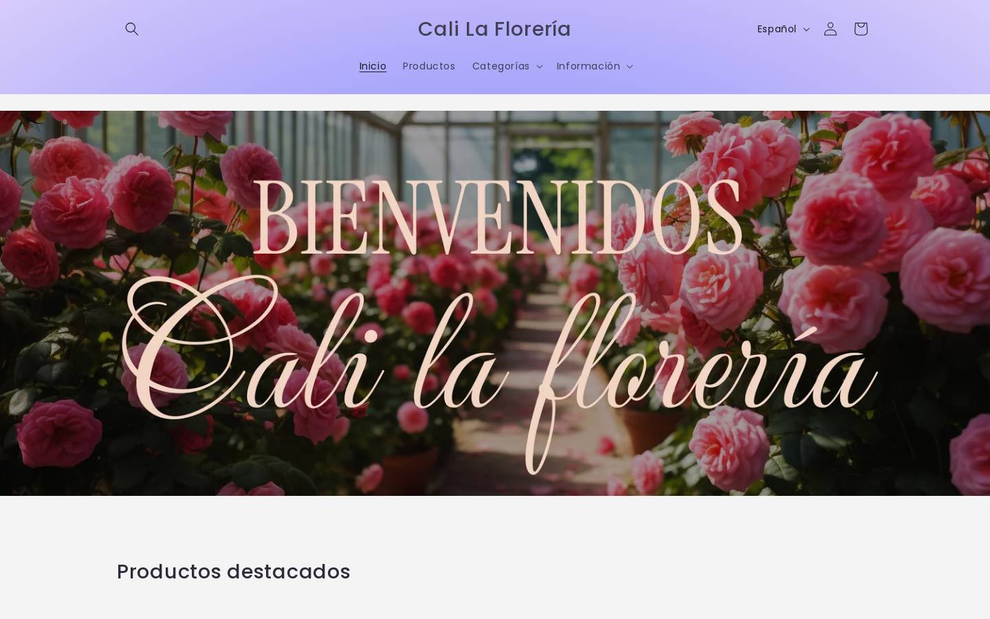 calilafloreria.com homepage screenshot