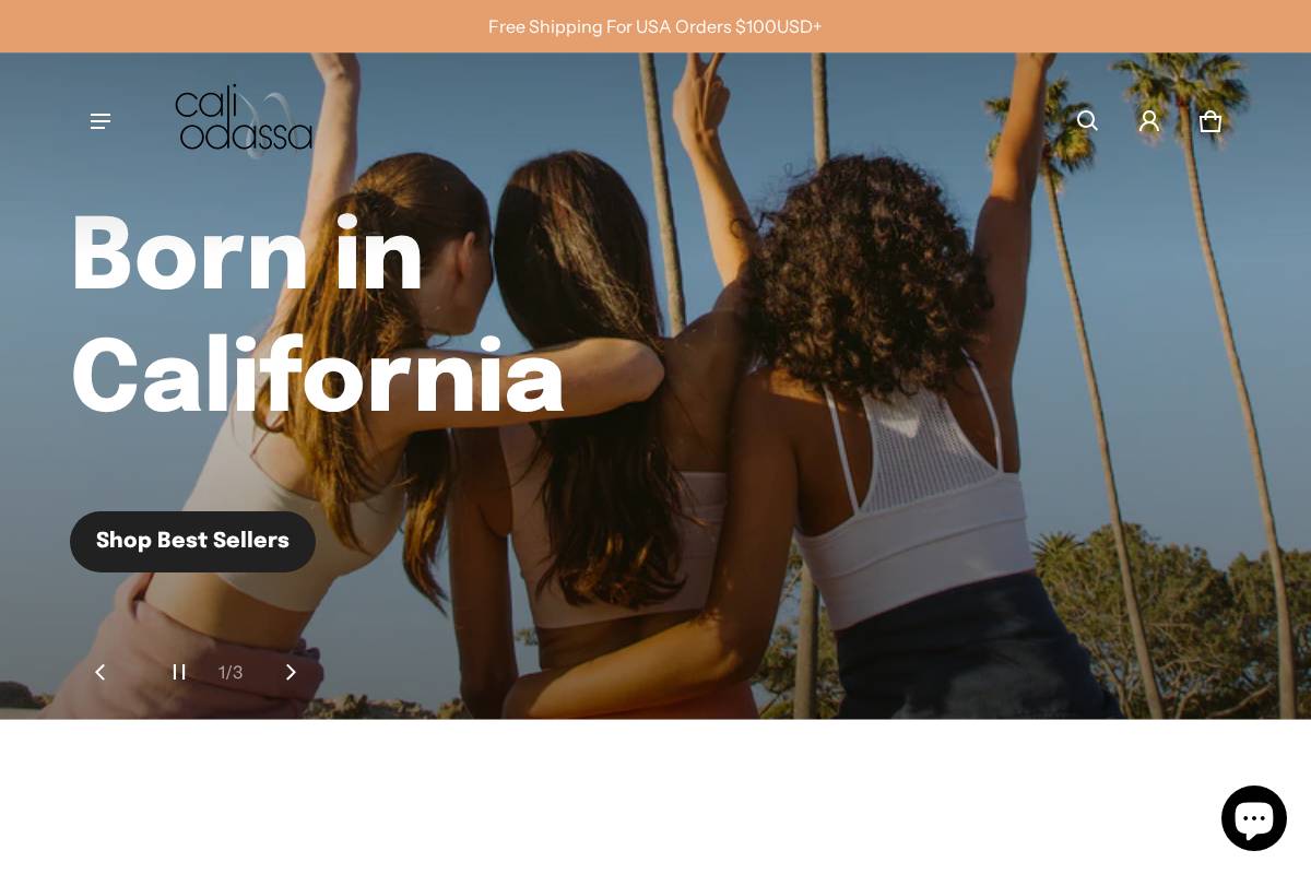 caliodassa.com homepage screenshot