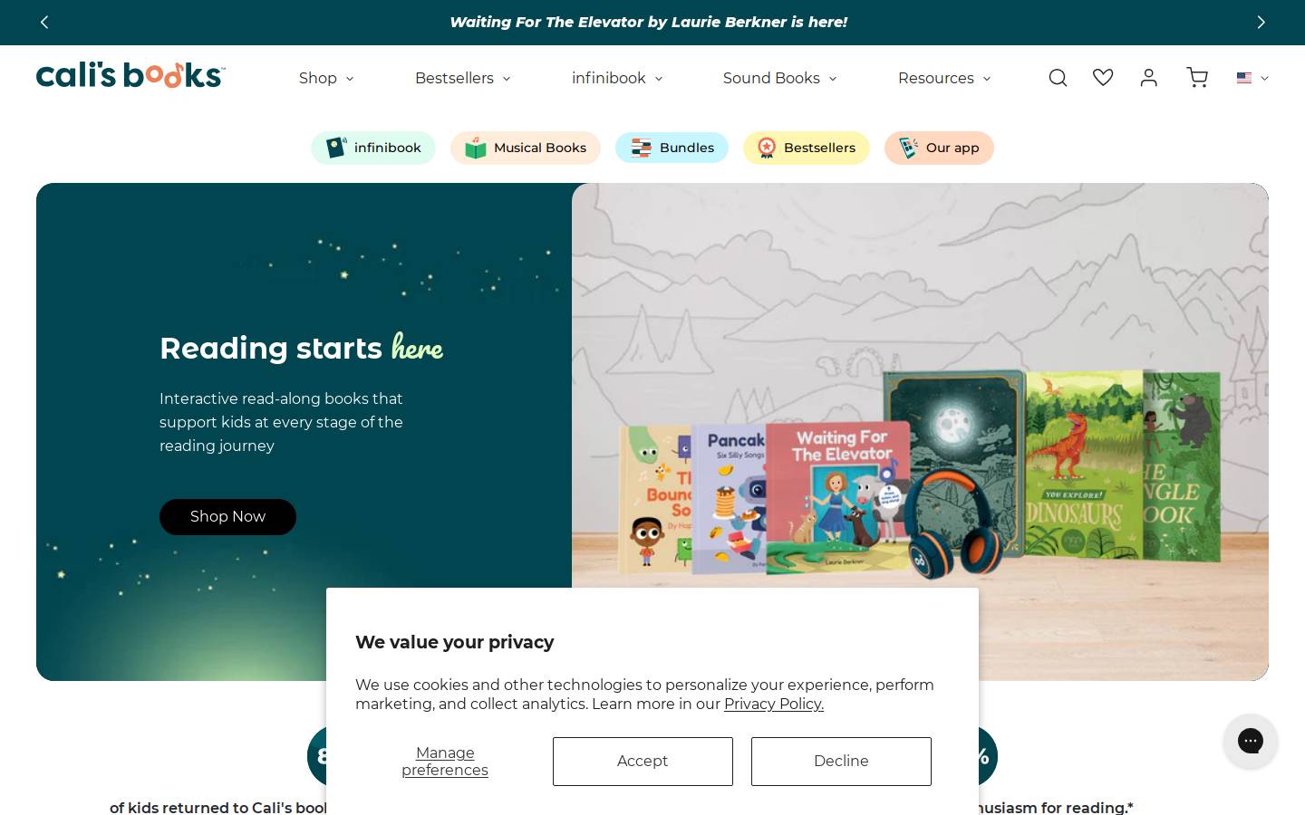 calisbooks.com homepage screenshot