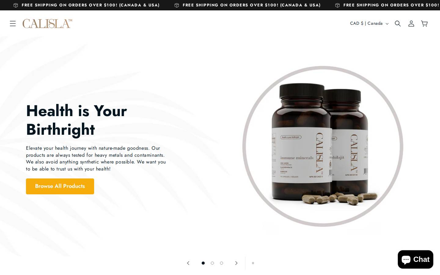 calislahealth.com homepage screenshot