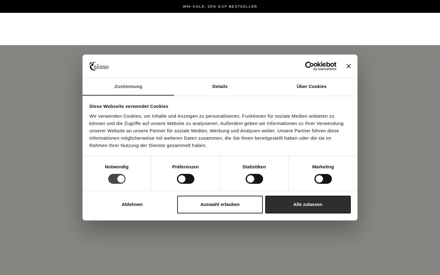 calisso.de homepage screenshot