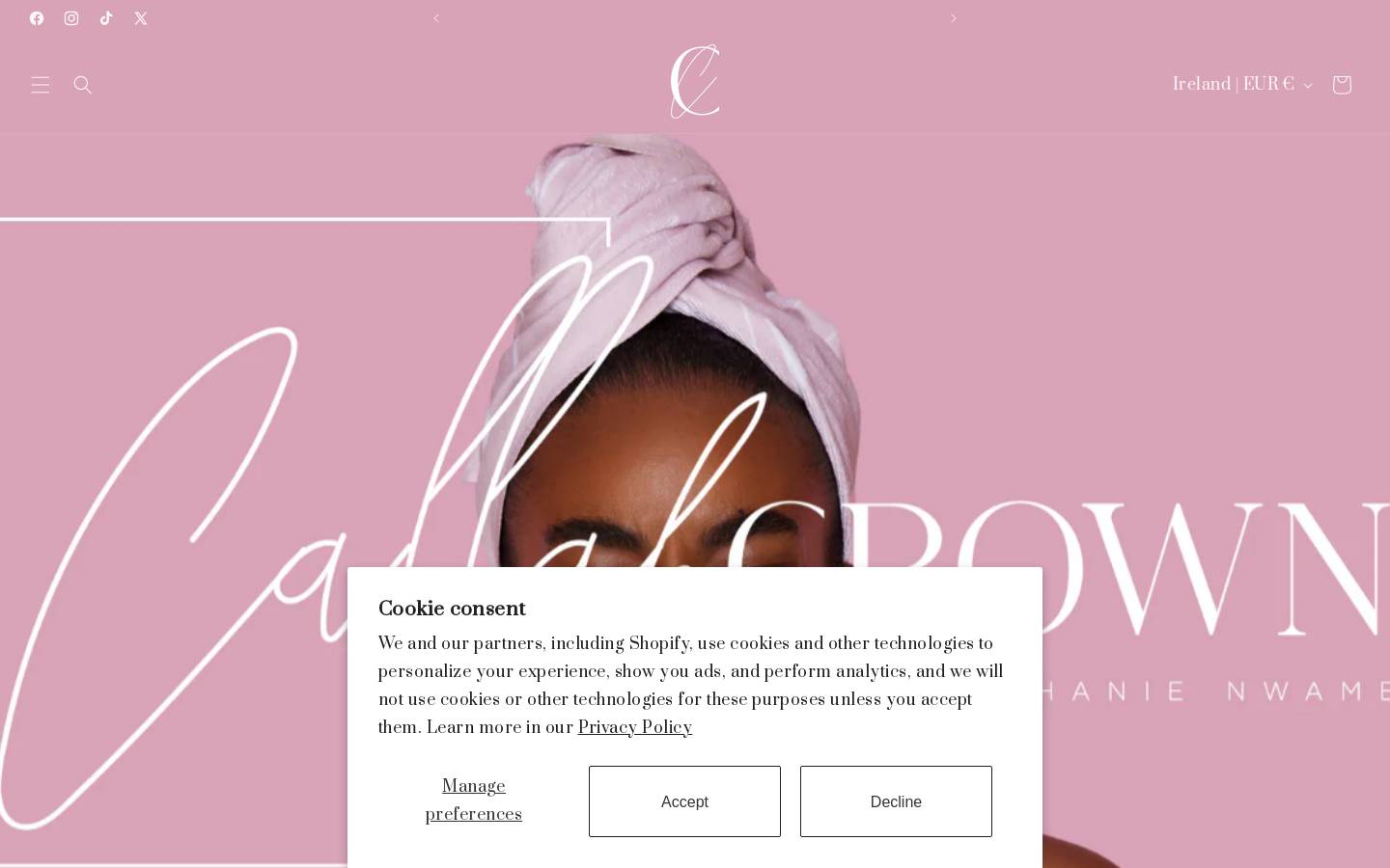 callahcrowns.com homepage screenshot