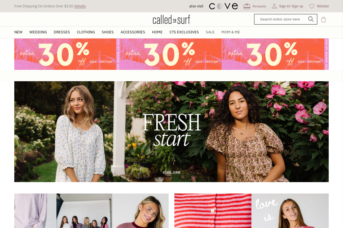 Called To Surf homepage screenshot