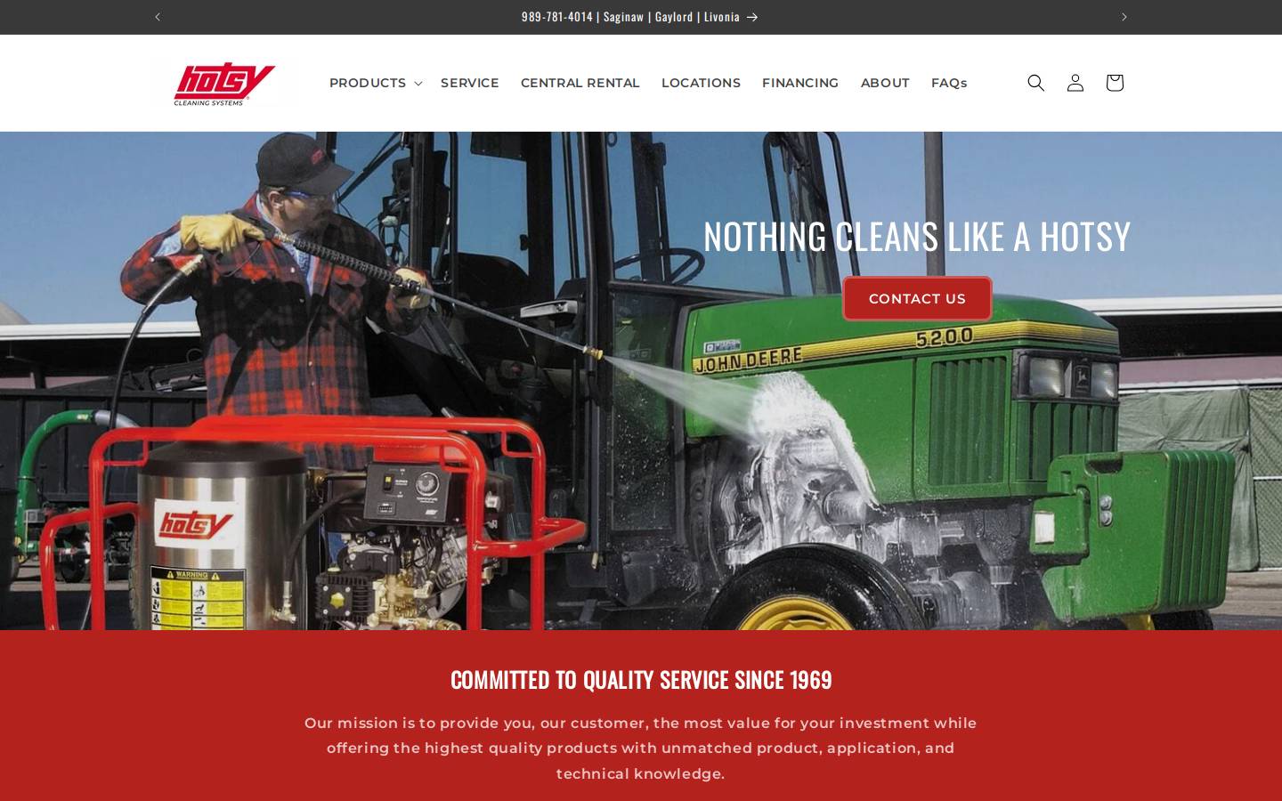 callhotsy.com homepage screenshot