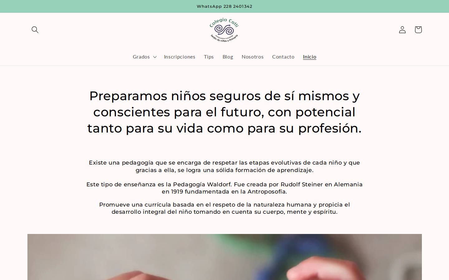 calli.edu.mx homepage screenshot