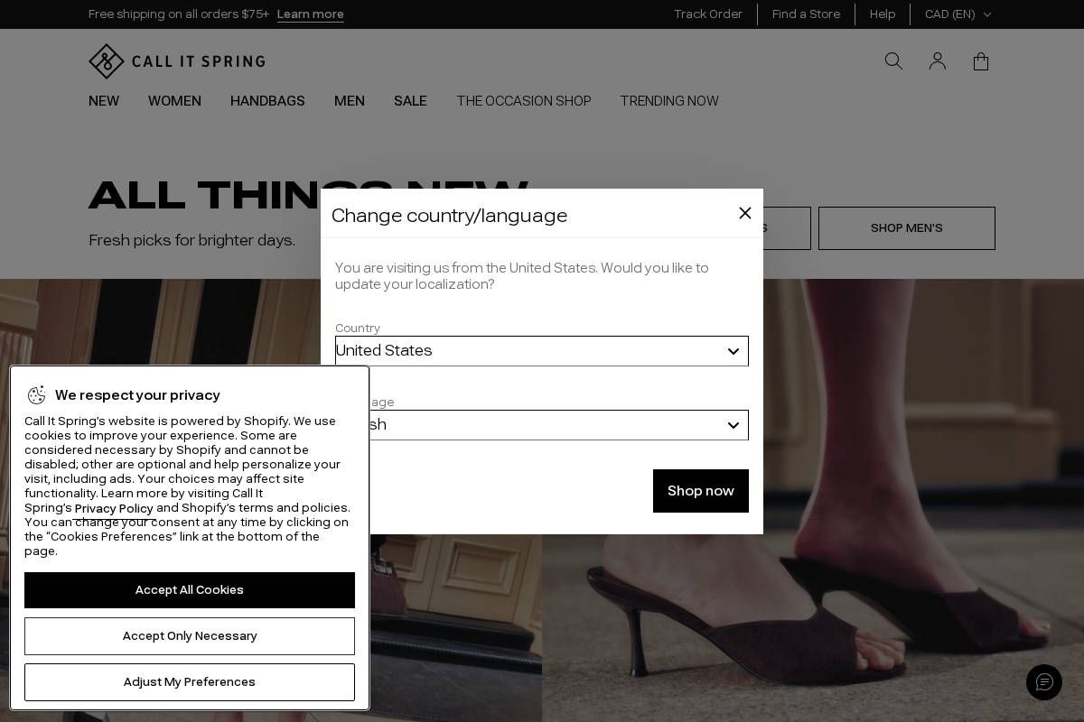 Call It Spring homepage screenshot