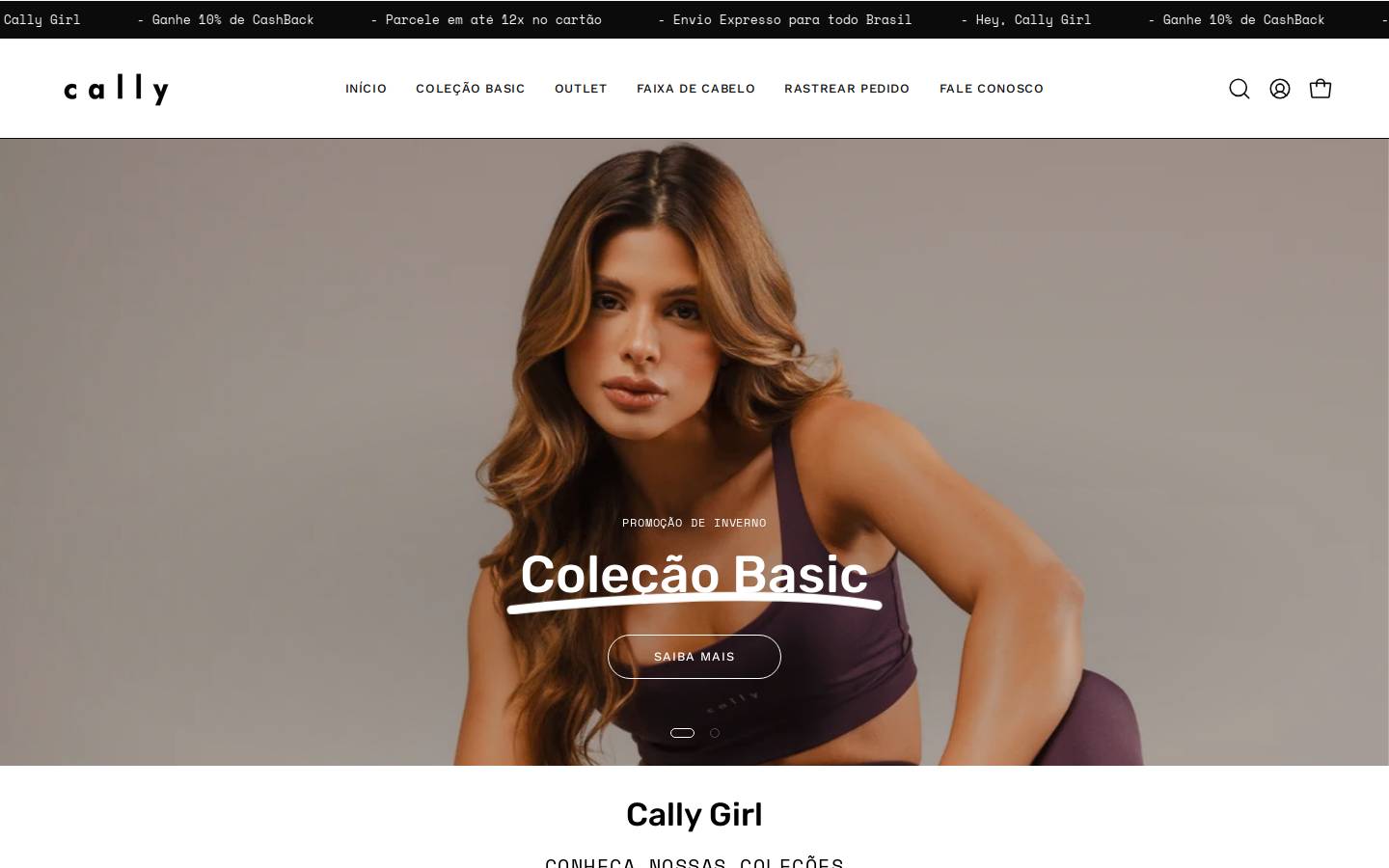 callybrasil.com homepage screenshot