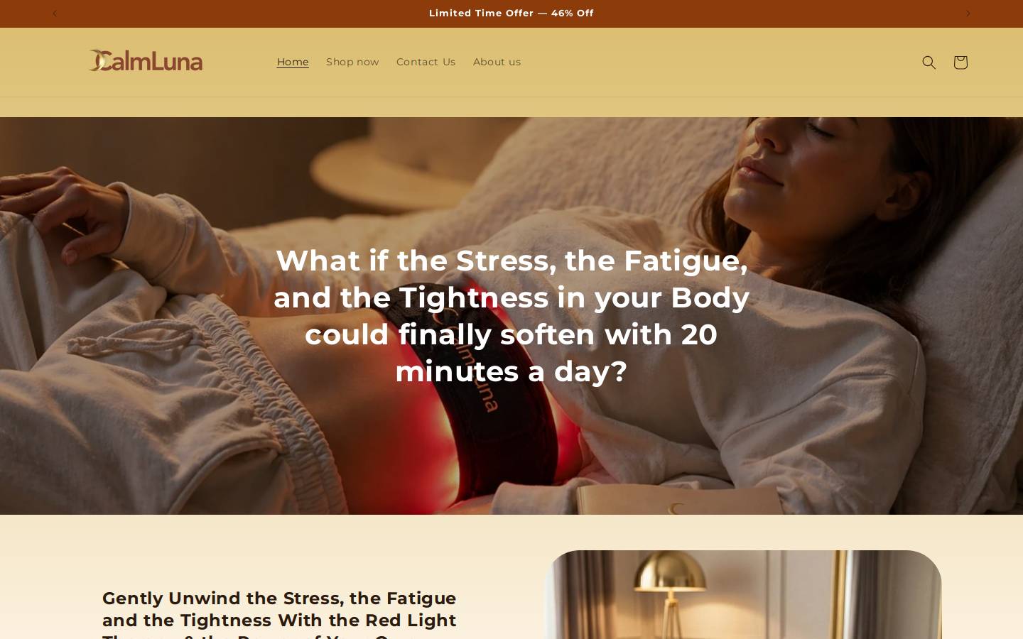 calm-luna.com homepage screenshot