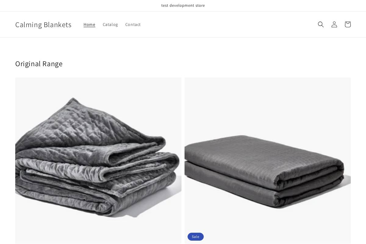 calmblankets.com.au homepage screenshot