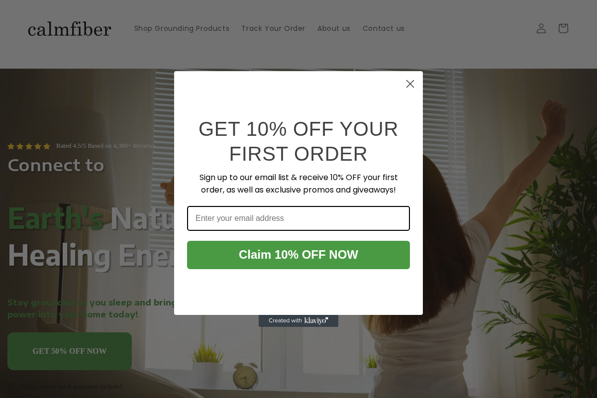 CalmFiber homepage screenshot