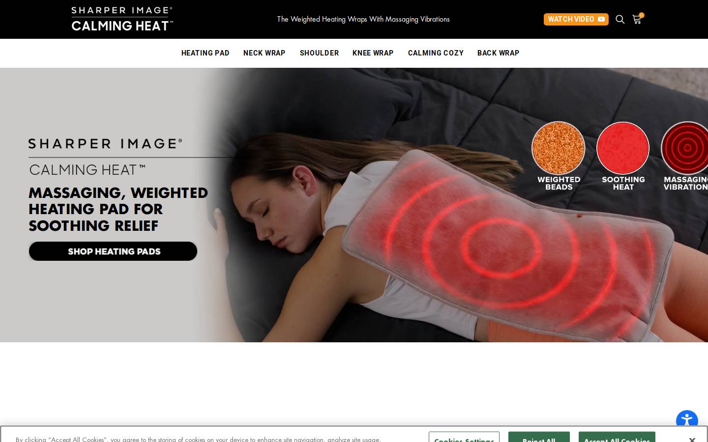 calmingheat.com homepage screenshot