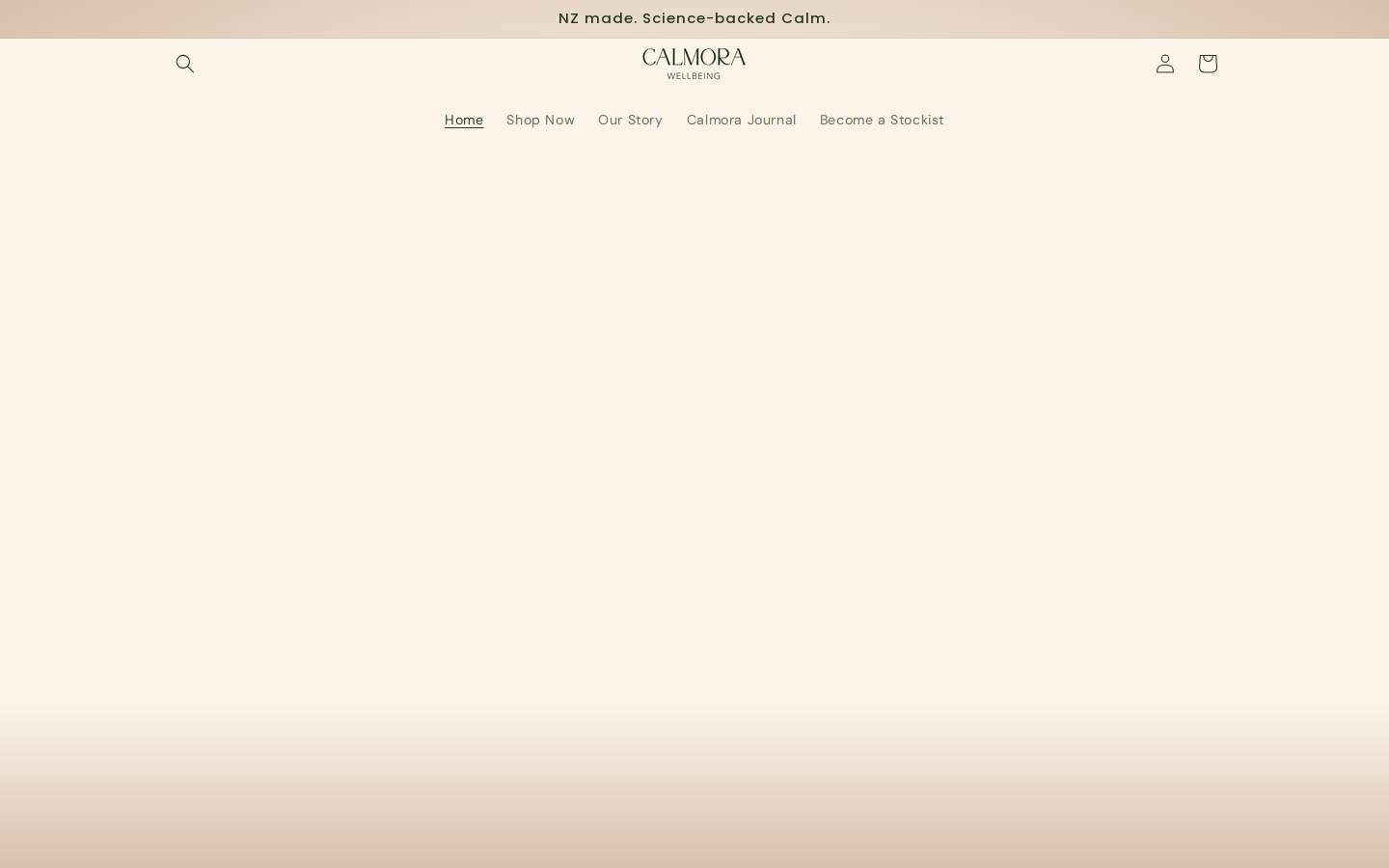 calmorawellbeing.com homepage screenshot