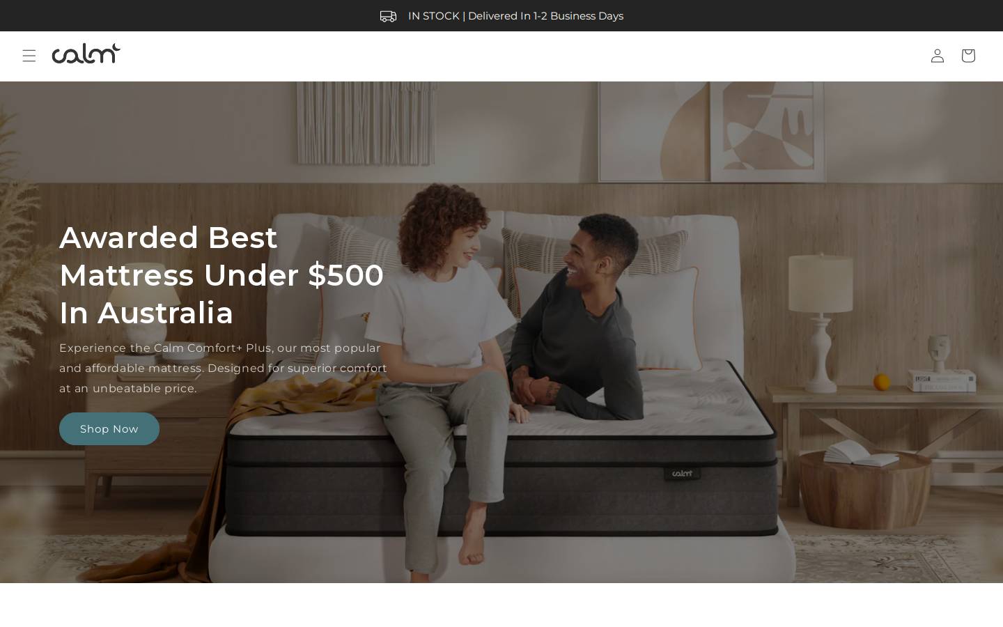 calmsleep.com.au homepage screenshot