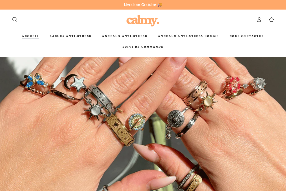 Calmy homepage screenshot