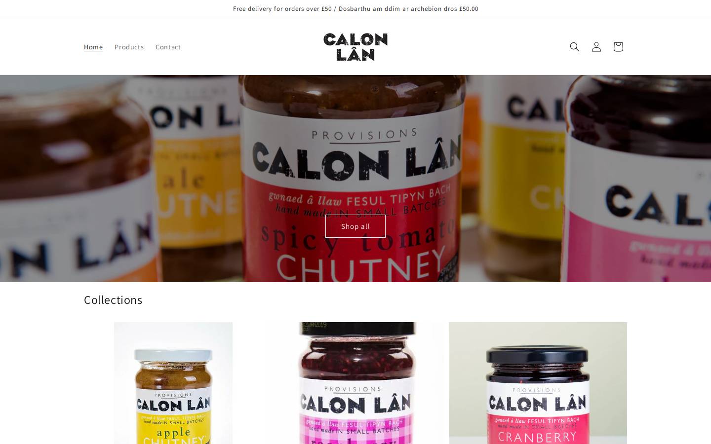 calonlanfood.com homepage screenshot