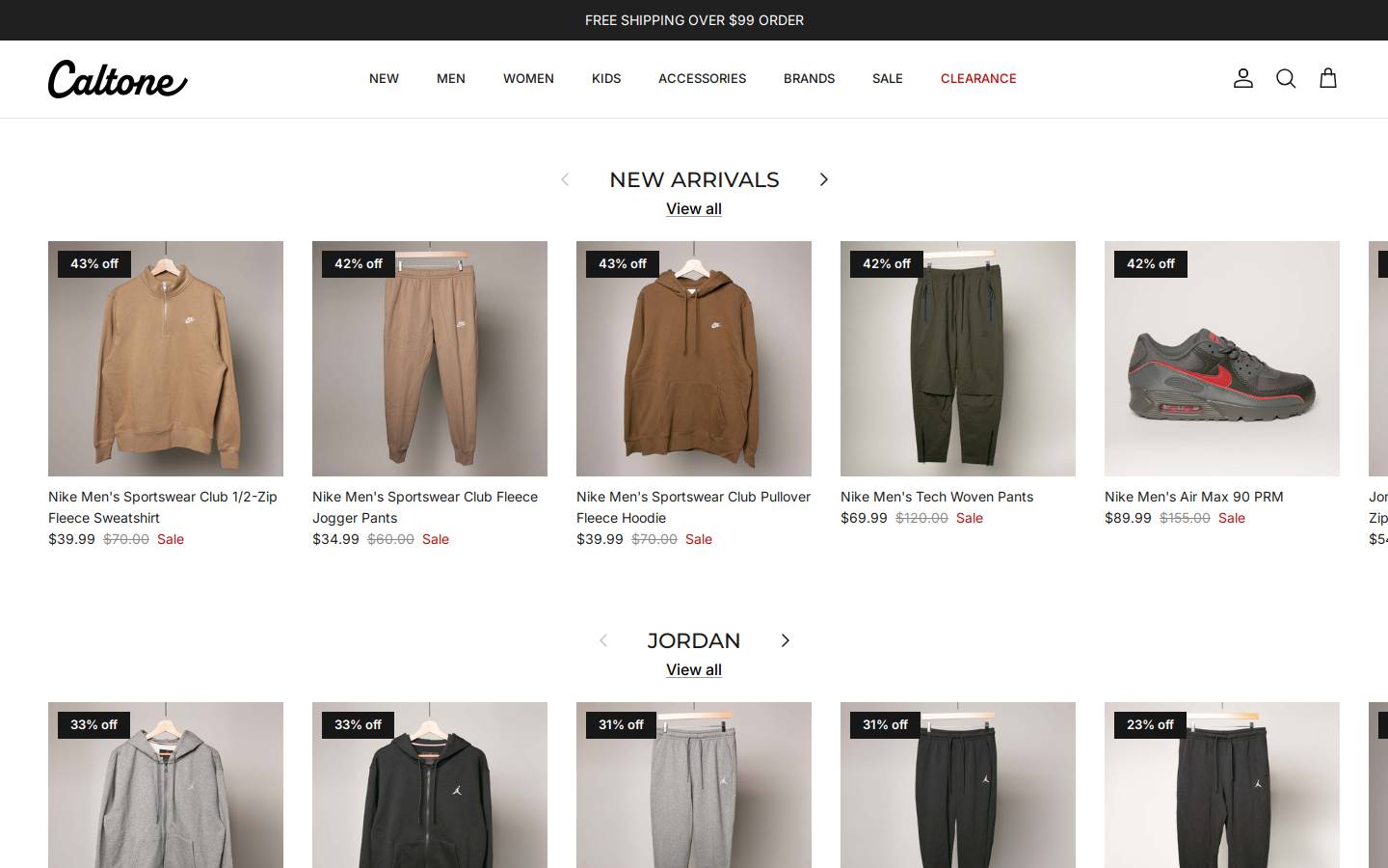 Caltone homepage screenshot