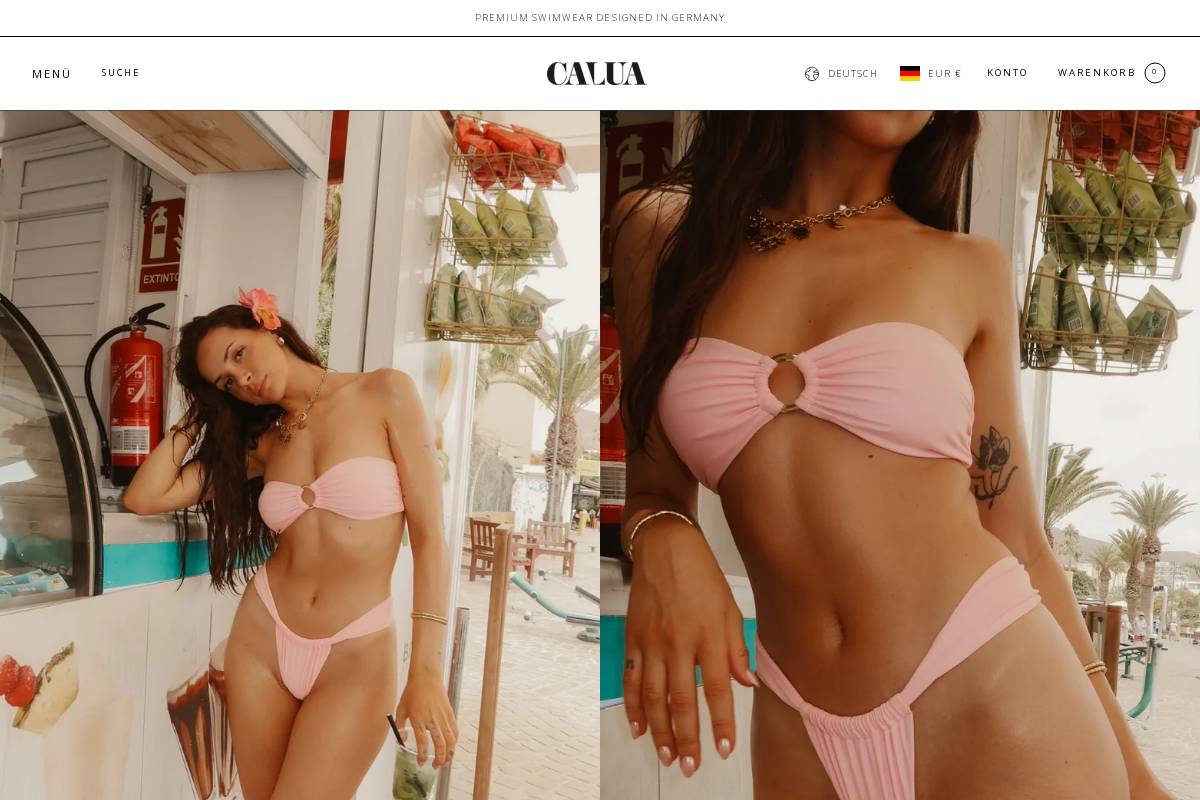 calua.de homepage screenshot