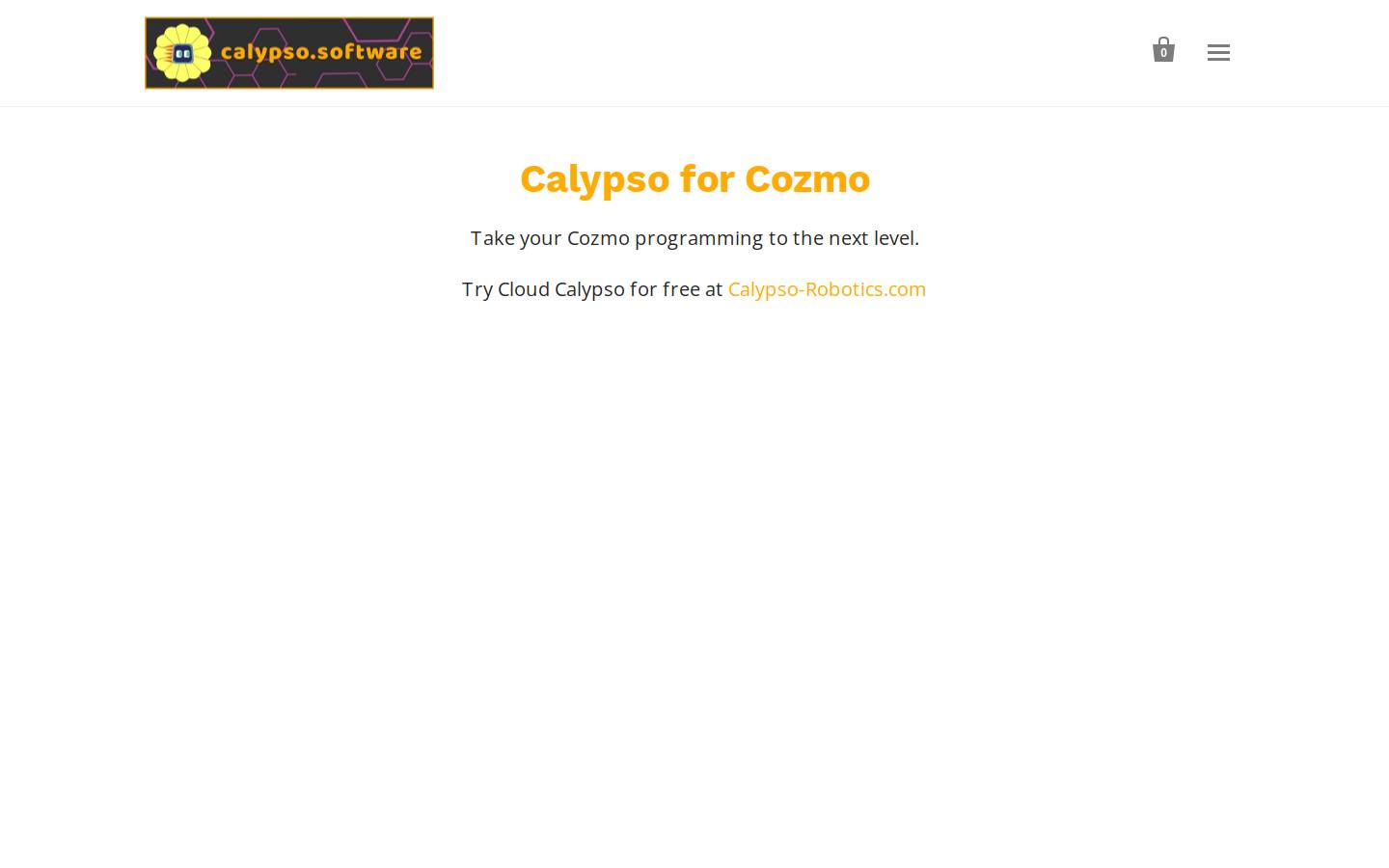 calypso.software homepage screenshot