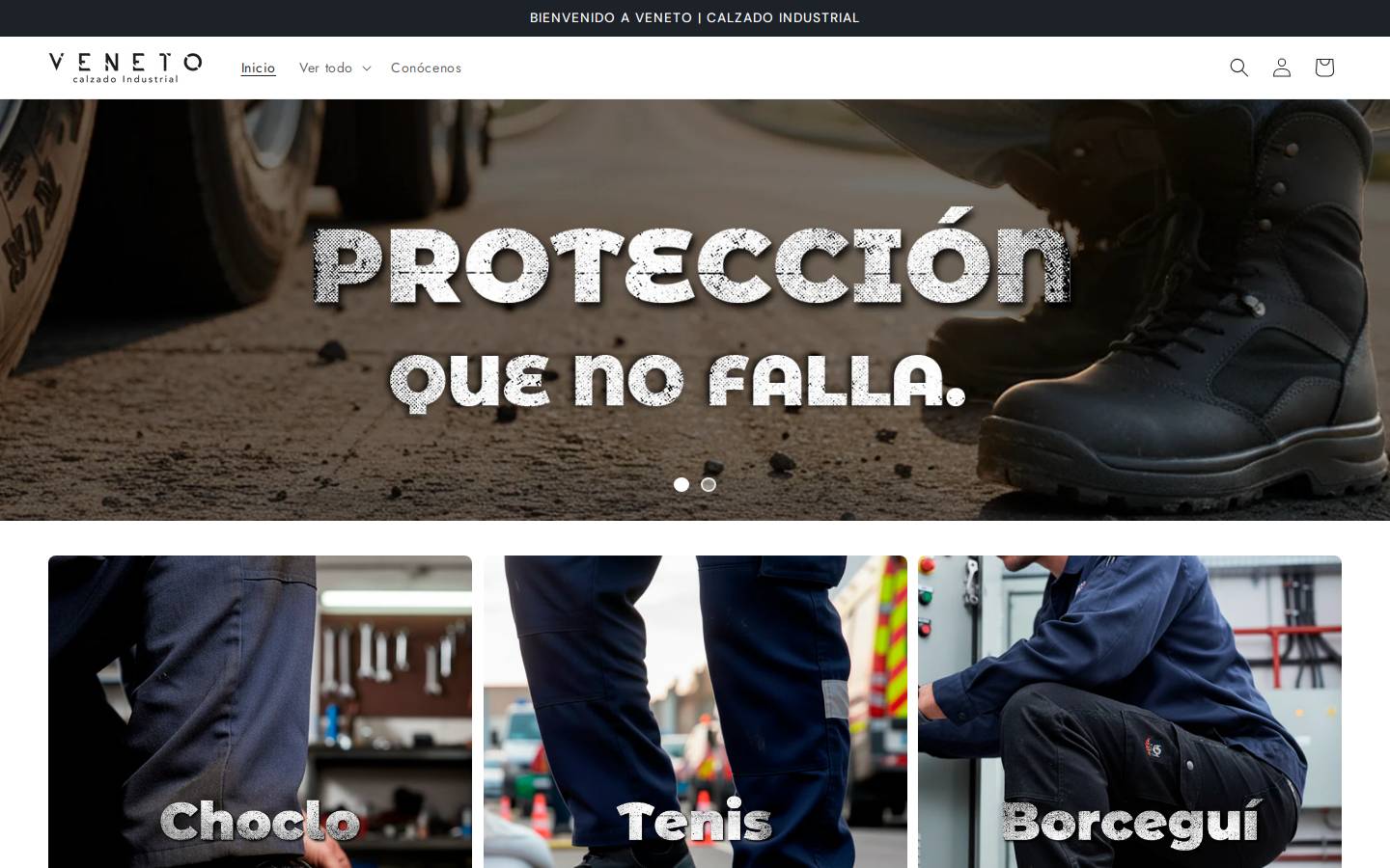calzadoveneto.com homepage screenshot