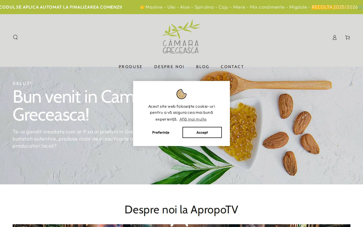 camaragreceasca.ro homepage screenshot