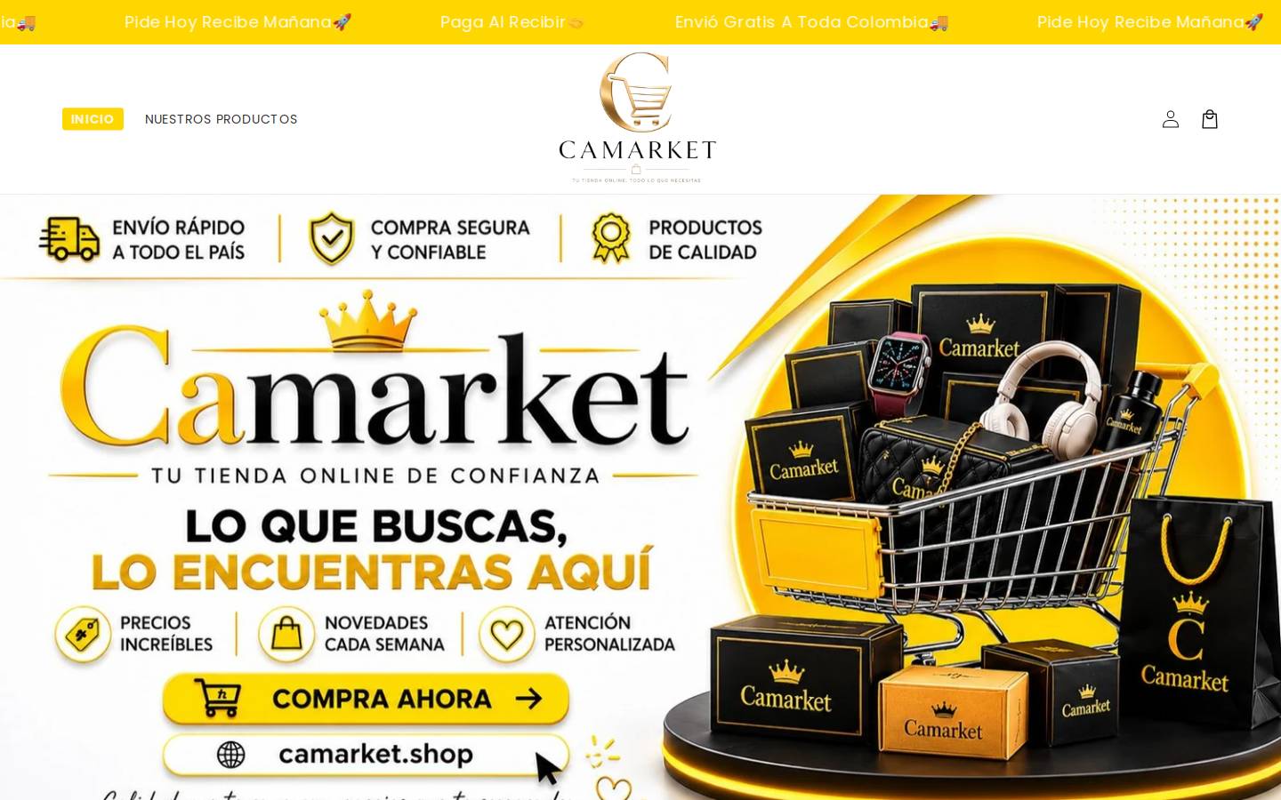 camarket.shop homepage screenshot