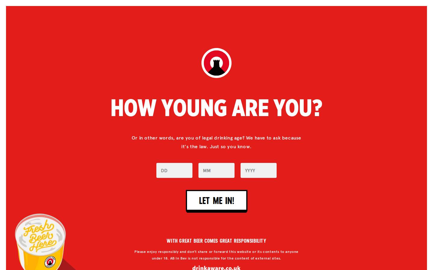 Camden Town Brewery homepage screenshot