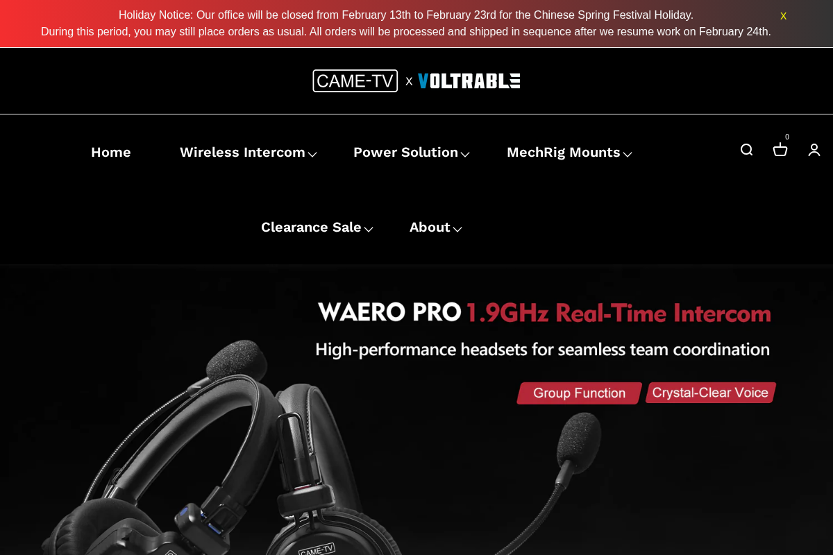 Came Tv homepage screenshot