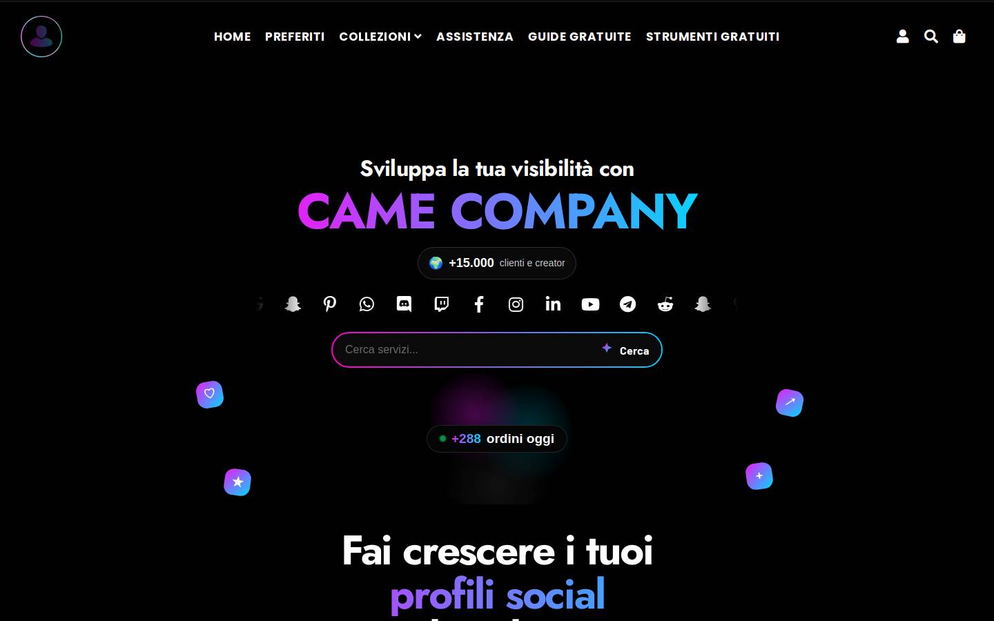 CAMECOMPANY homepage screenshot