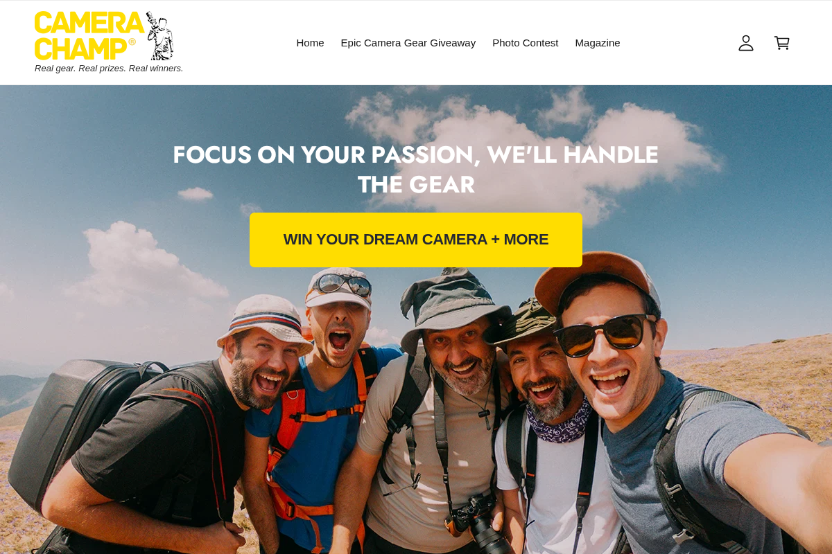 Camera Champ® homepage screenshot