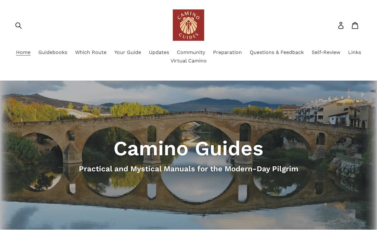 caminoguides.com homepage screenshot